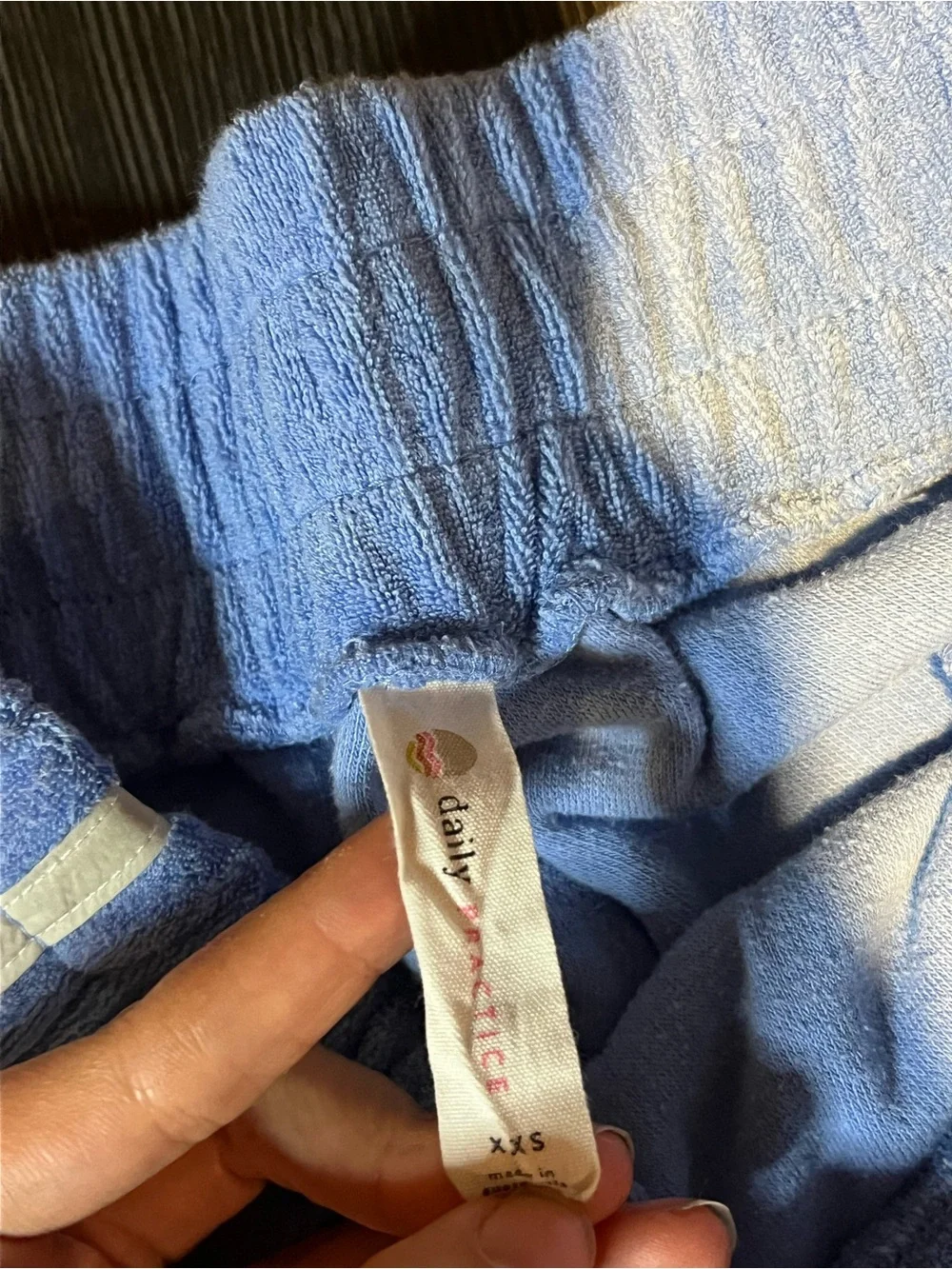 Daily Practice by Anthropologie Team Spirit Terry Shorts - Blue - XXS